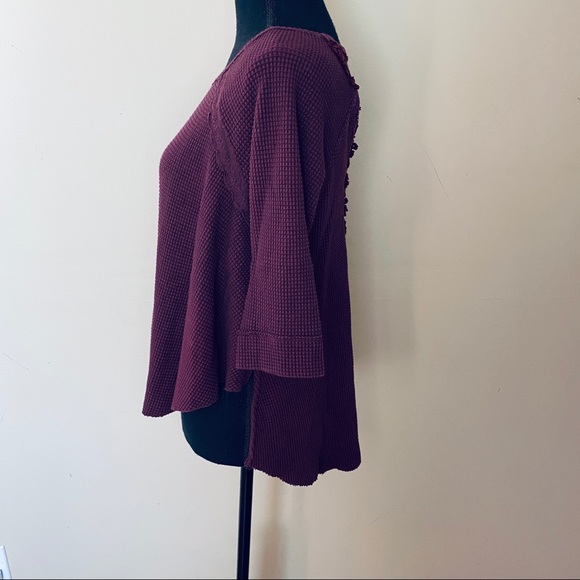 Size S | Free People Hi-Lo Lace Back Shirt - Picture 3 of 14